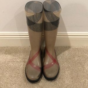 Women’s Burberry rain boots